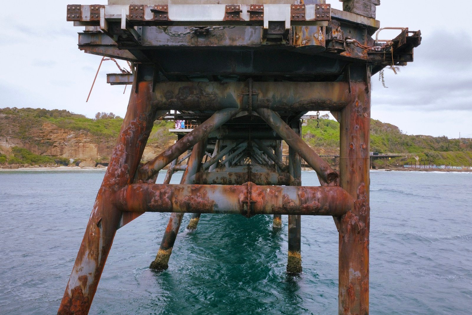 Entretien d'une structure en acier en bord de mer