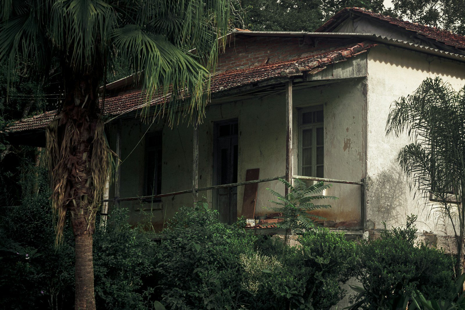 Vestige d'une demeure coloniale ancienne aux Antilles