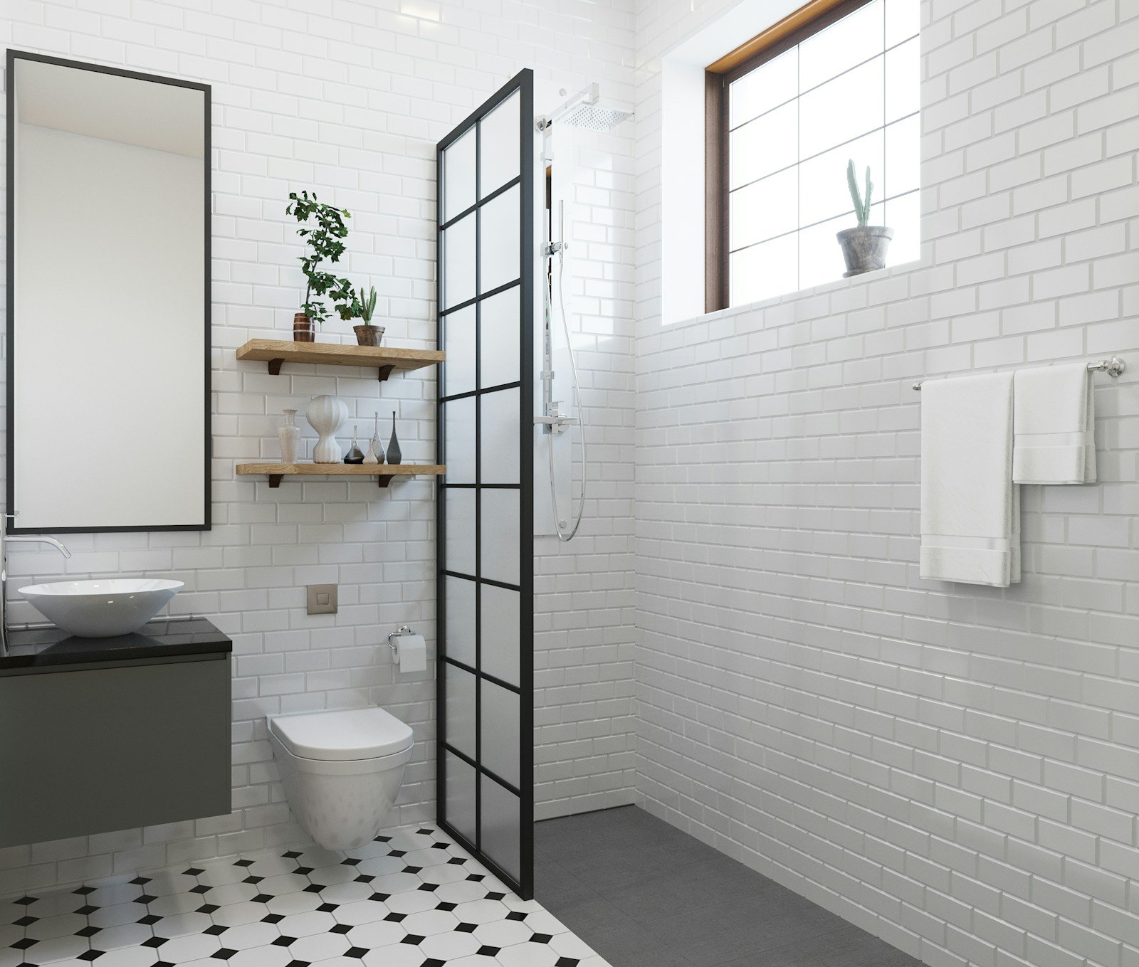 WC suspendu aux lignes épurées dans un espace réduit